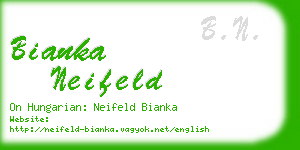 bianka neifeld business card